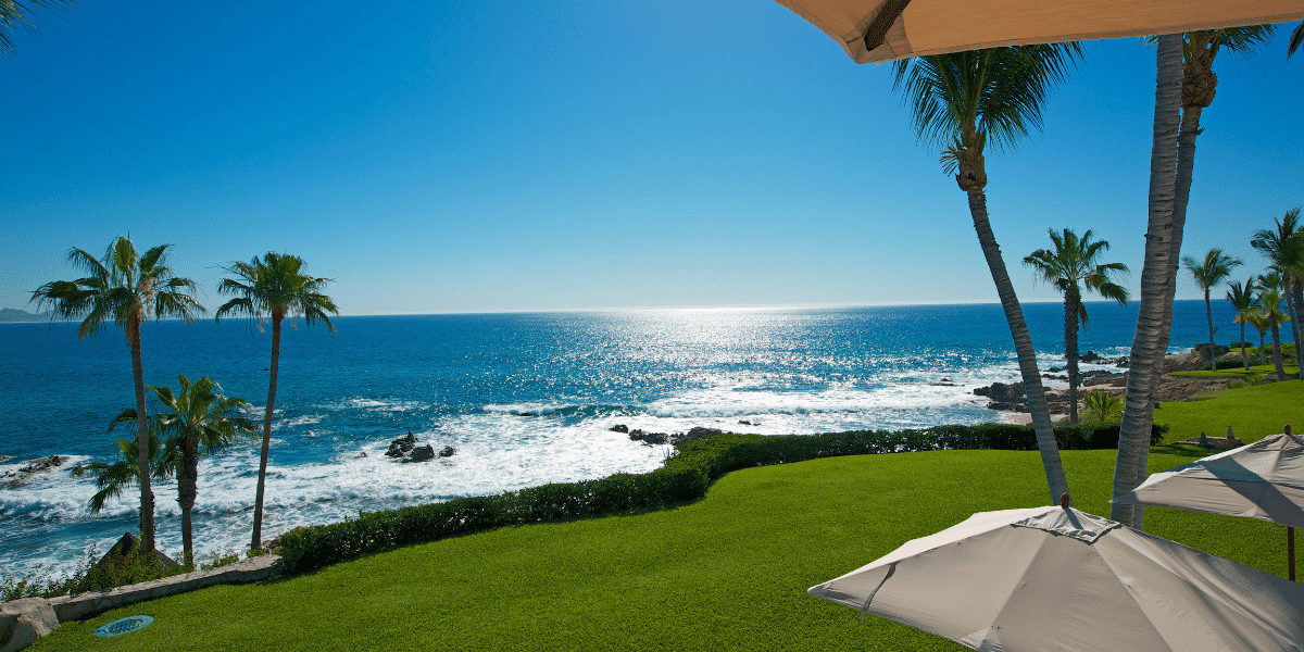 A beautiful coastal view from a Cabo San Lucas resort.