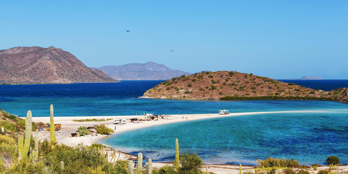 A scenic view of the Baja California Sur
